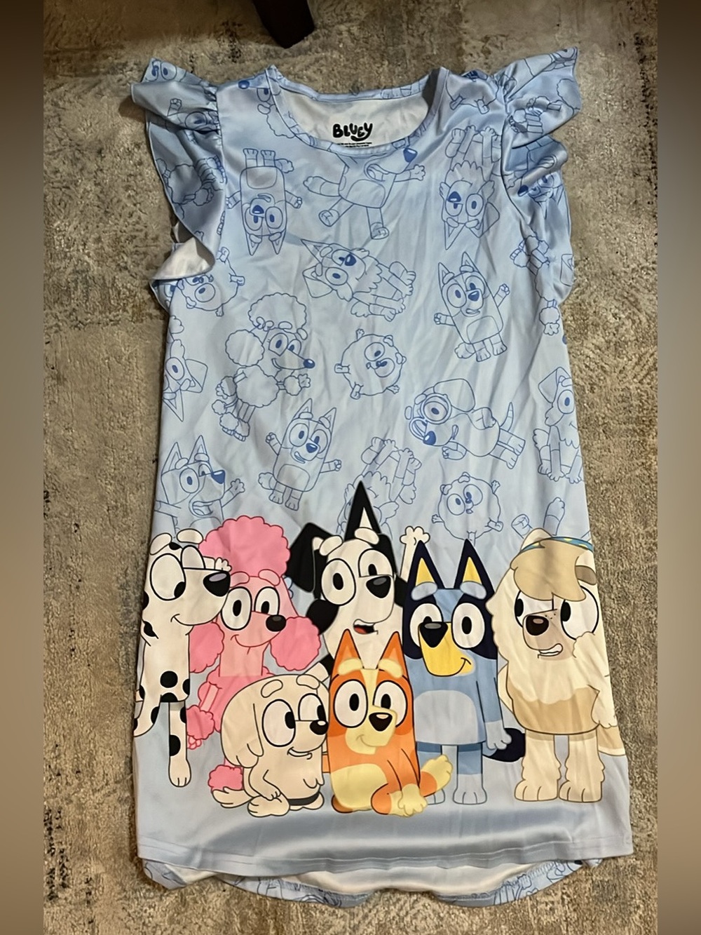 Target Blue Cartoon Puppy Nightgown